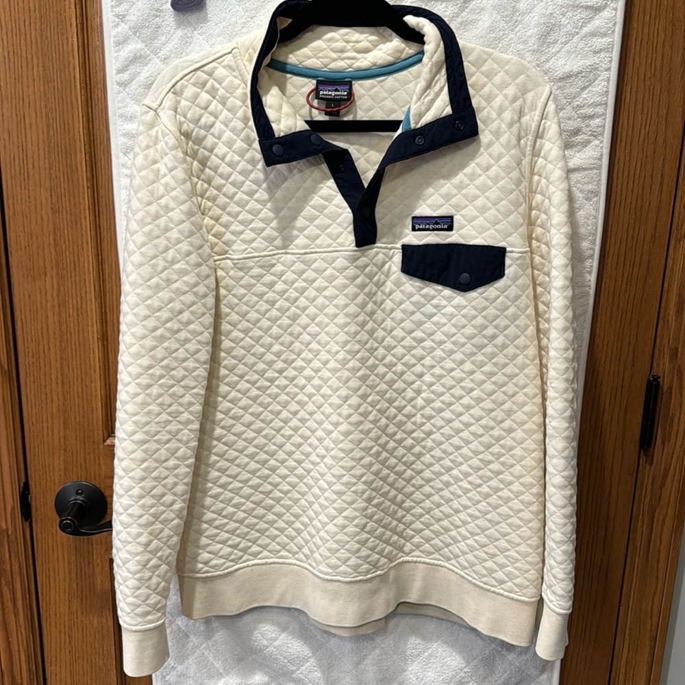 Patagonia Organic Cotton Quilted Quarter Snap pullover